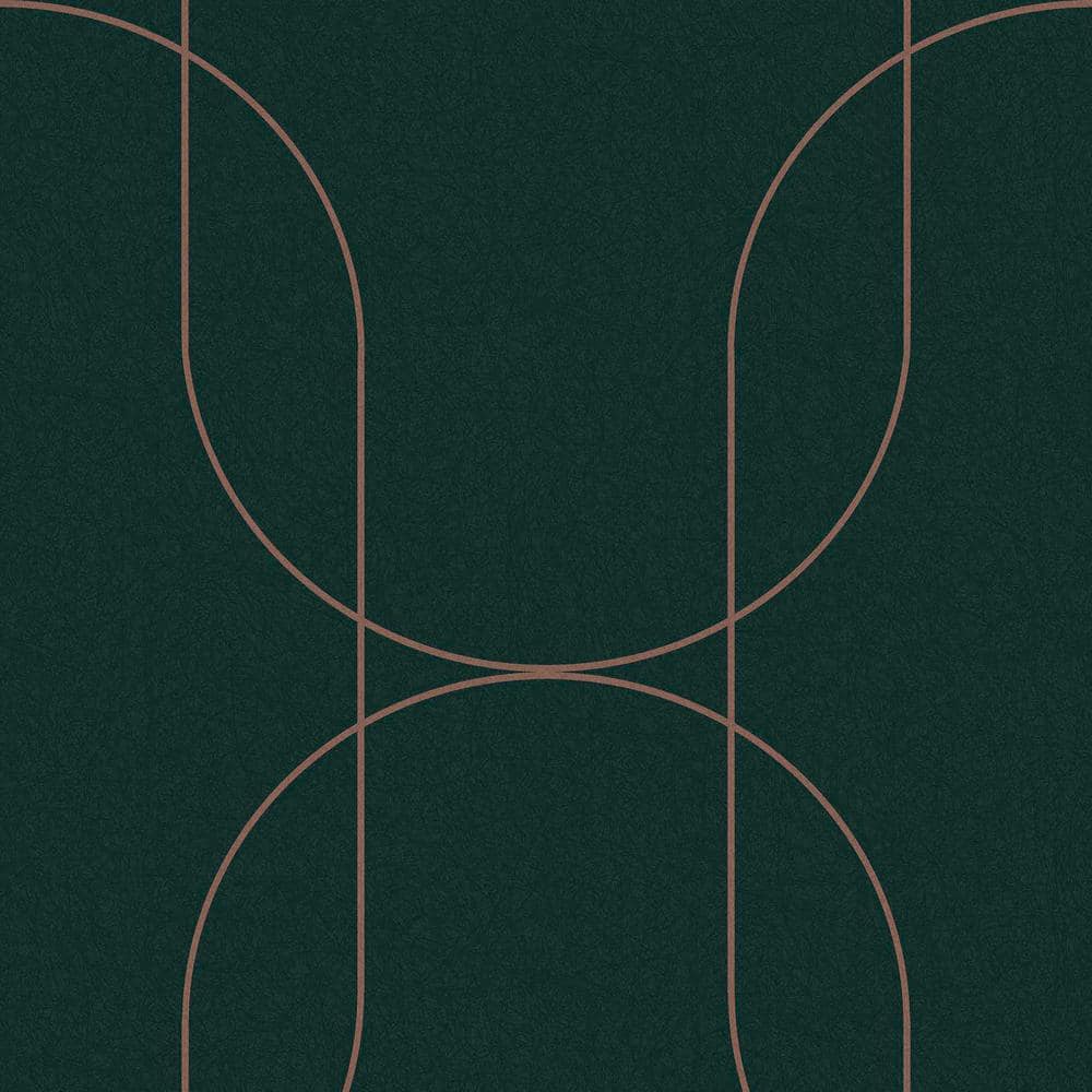 Graham & Brown Palais Green and Copper Removable Wallpaper 112190 The