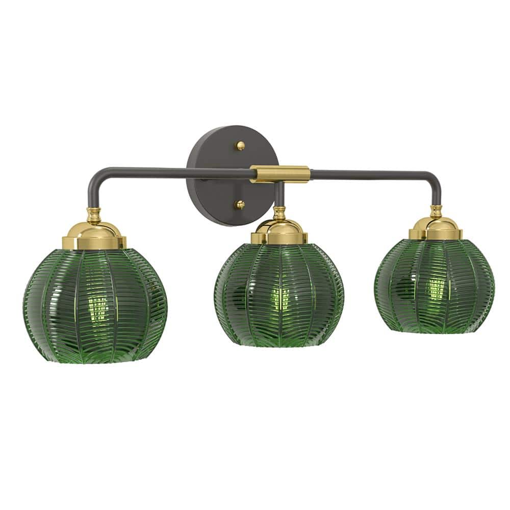 23.62 In. 3-Light Black Modern Vanity Lights with Glass Shade for Kitchen Dinning Room Bedroom price history on PriceWatchPro