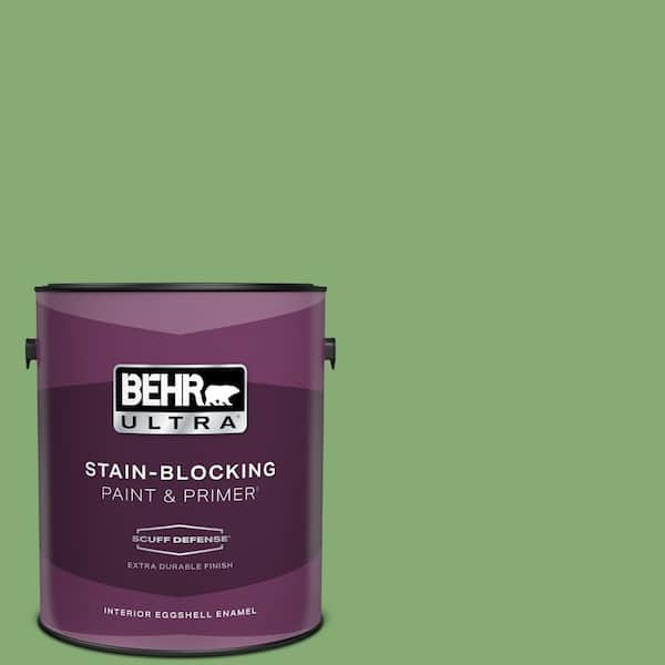 BEHR ULTRA 1 gal. #440D-5 Pesto Extra Durable Eggshell Enamel Interior Paint & Primer