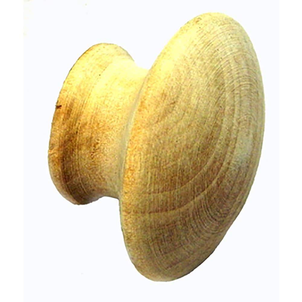 1-3/4 in. Wood Knob for Closet Door (2 per Pack)