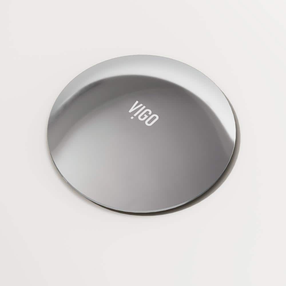 Chrome Bathroom Sink Pop-Up Drain with Overflow