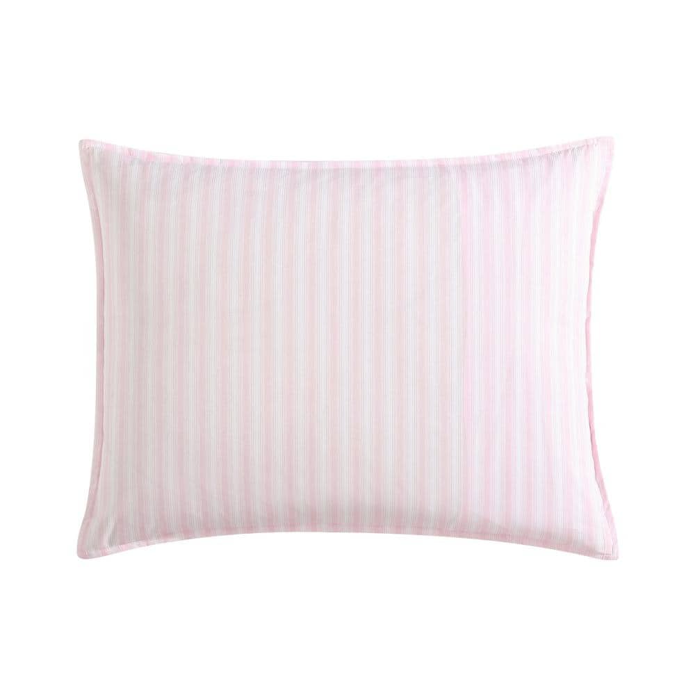 Delphine Pink Cotton Reversible Full/Queen Comforter Set