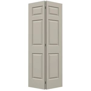 36 in. x 80 in. Colonist Desert Sand Painted Smooth Molded Composite Closet Bi-fold Door