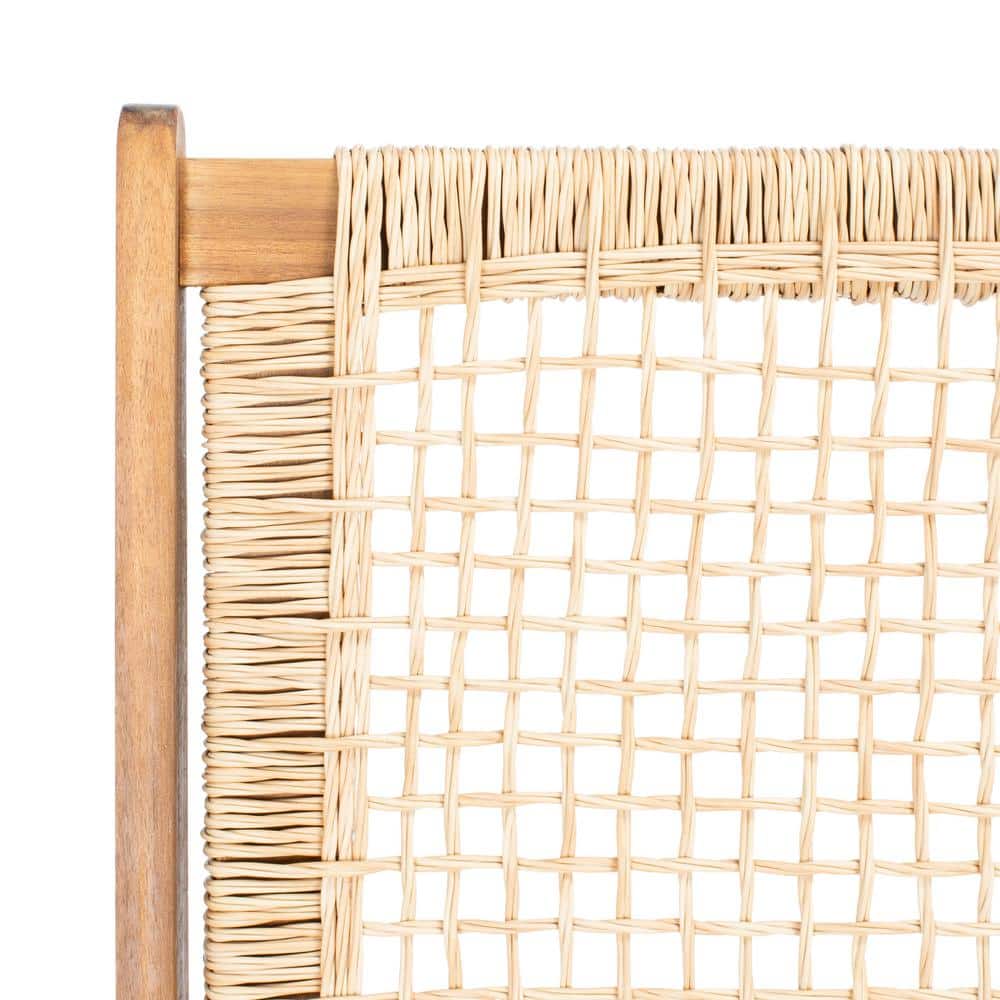 Chantelle Natural Acacia and Rattan 5-Piece Patio Set