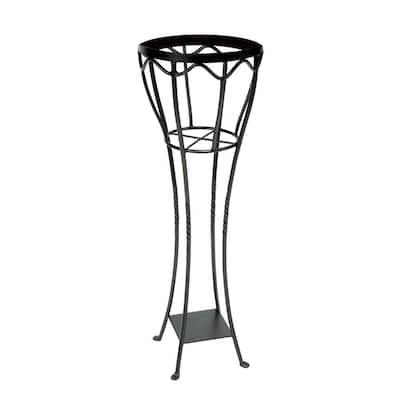 Achla Designs 40 5 In Tall Graphite, Wrought Iron Plant Stands Outdoor