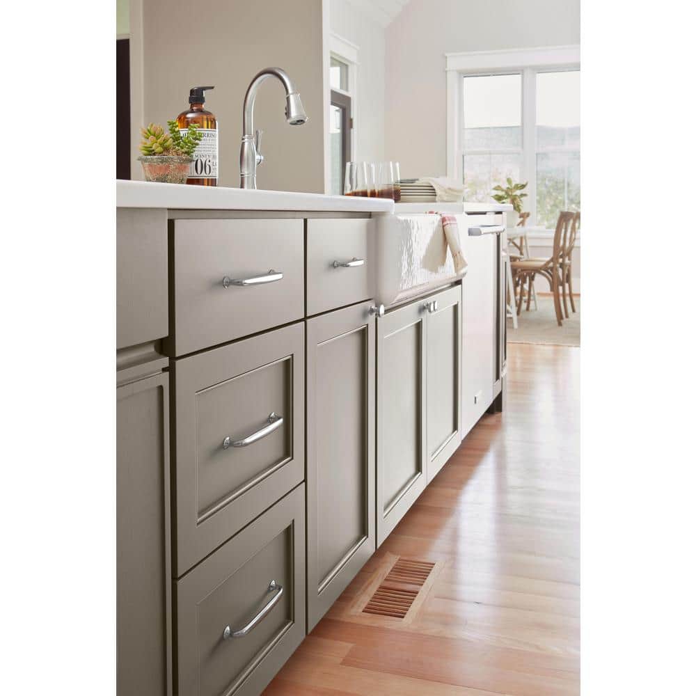 Polished Chrome Traditional Cabinet Drawer Pull with Mounting Hardware