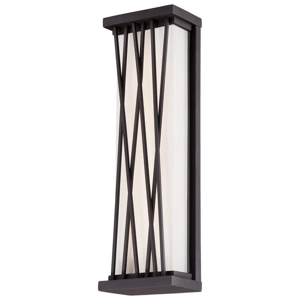Hedge Textured Dorian Bronze Outdoor Hardwired Pocket Lantern with Integrated LED price history on PriceWatchPro