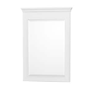 Berkeley 24 in. W x 34 in. H Framed Rectangular Bathroom Vanity Mirror in White