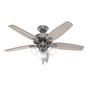 Ferndale 48 in. LED Indoor Matte Silver Ceiling Fan with Light