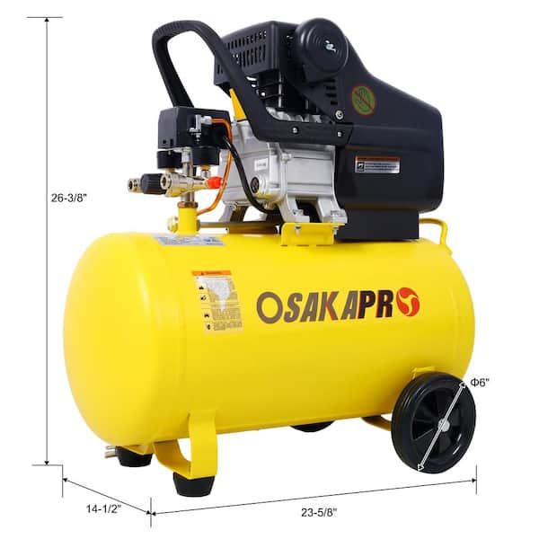 13.0 Gal. 4.5 HP 115 PSI Ultra Quiet Electric Air Compressor in Yellow