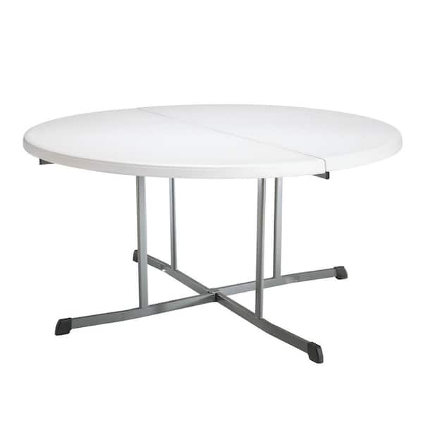 Granite Round Folding Table, Round Plastic Folding Table Home Depot