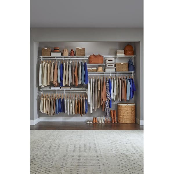 ClosetMaid ShelfTrack 7-ft to 10-ft x 12-in White Wire Closet Kit