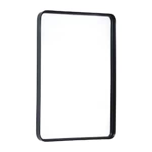 24 in. W x 36 in. H Black Wall Mounted Mirror