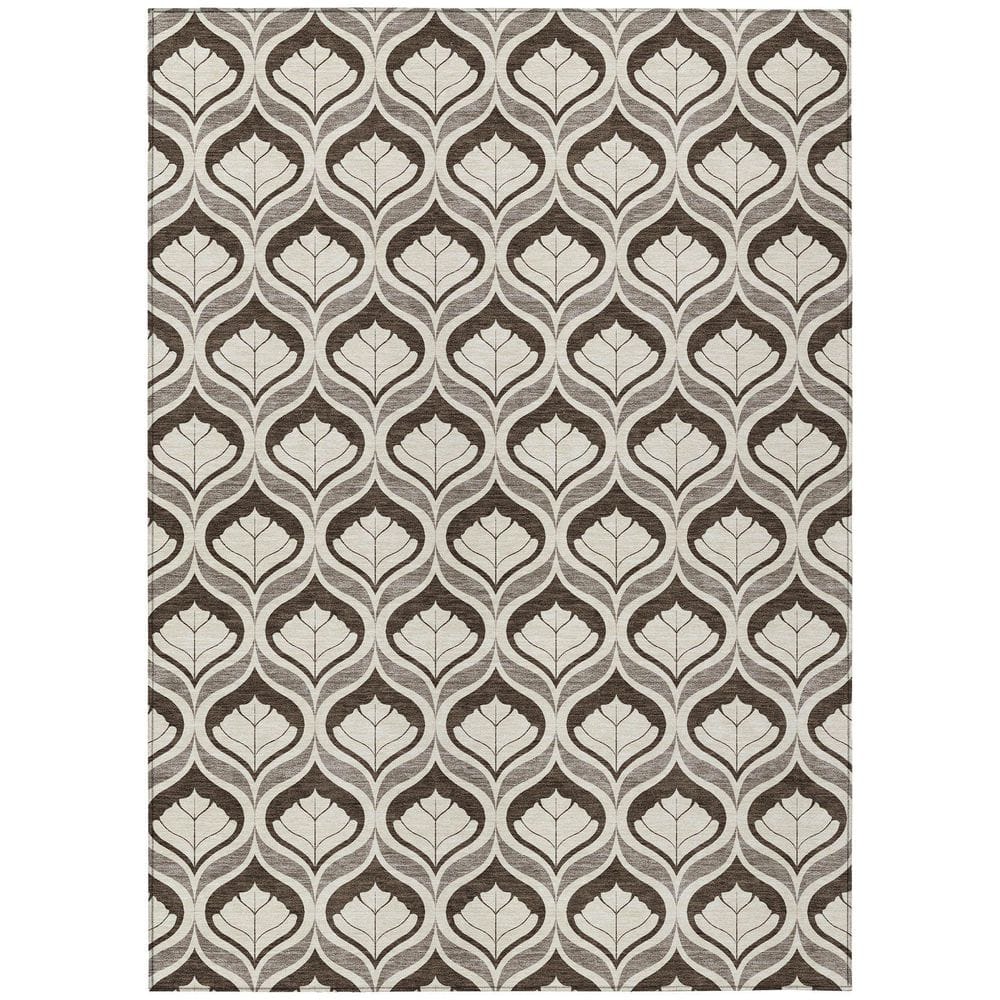 Chantille Machine Washable Indoor/Outdoor Abstract ACN2379 Brown 8 ft. x 10 ft. Area Rug price history on PriceWatchPro