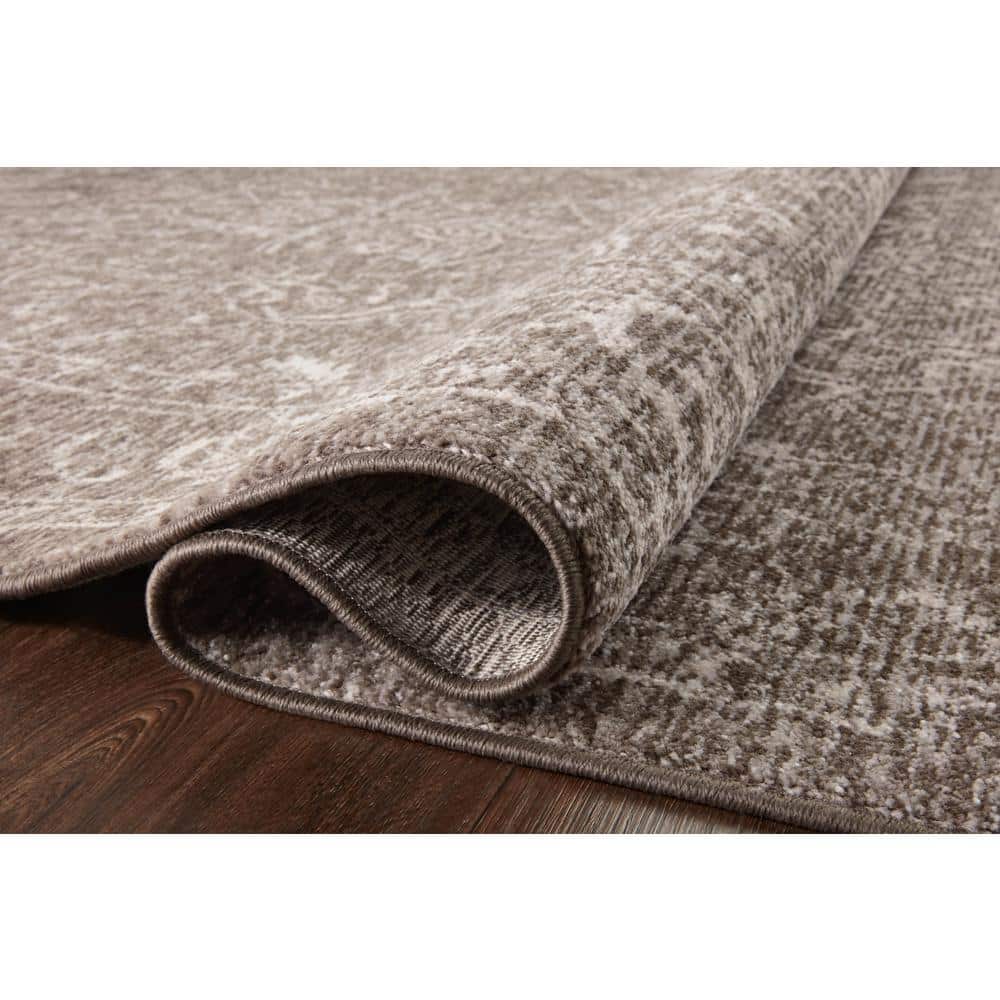 Vance Taupe and Dove Gray Wool Blend Runner Rug