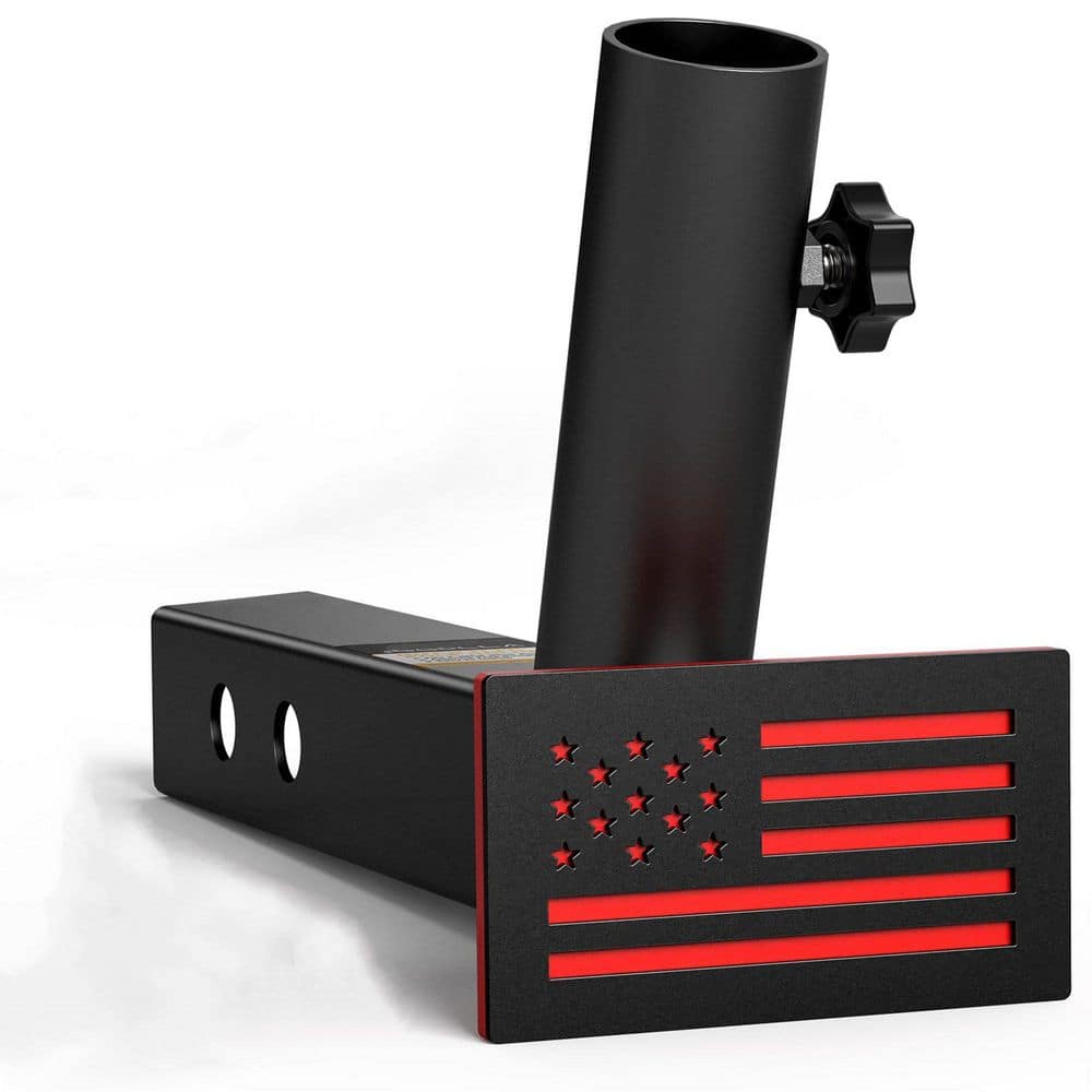 Hitch Flag Pole Holder, 2 inch Receivers, Heavy Duty Metal (Black&Red) price history on PriceWatchPro