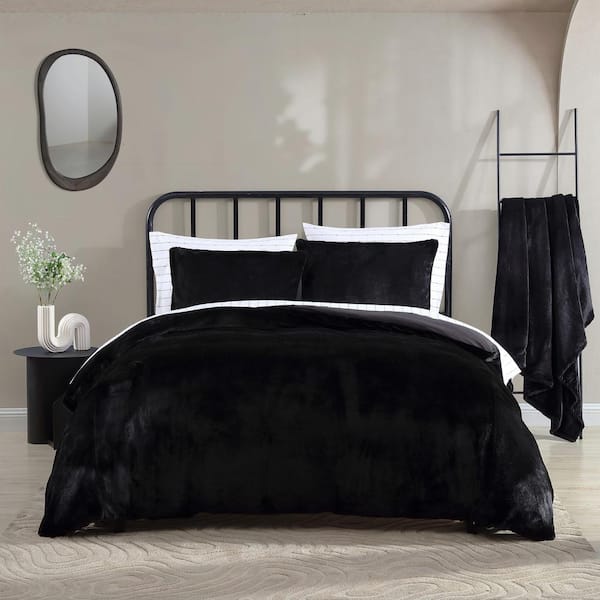 Cannon Solid Percale 3-Piece Grey Cotton Full/Queen Duvet Cover Set  DCS4488GYQ-1800 - The Home Depot