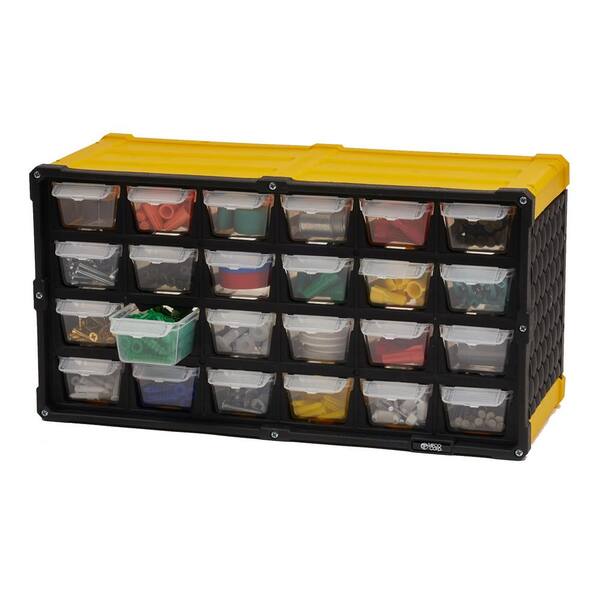 TAFCO Product 24-Compartment Small Parts Organizer, Yellow-DSOR24SYL ...