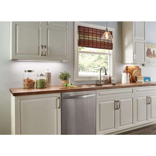 4U Series 8 in. 2700K LED Textured White Under Cabinet Light with Frosted Diffuser