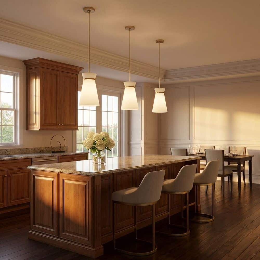 Fynn 9.75 in. W 1-Light Satin Brass Traditional Pendant Light with White Linen Fabric Shade, Bulb Included price history on PriceWatchPro