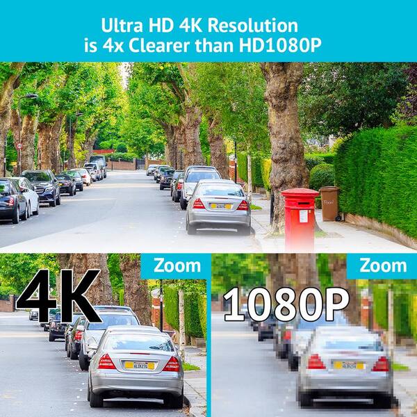 Laview 8 Channel Ultra Hd 4k Dvr 1tb Hdd Home Security Camera System With 4 8mp Ip Bullet Wired Cameras 100 Ft Night Vision Lv Ktg978k4u8 T1 The Home Depot