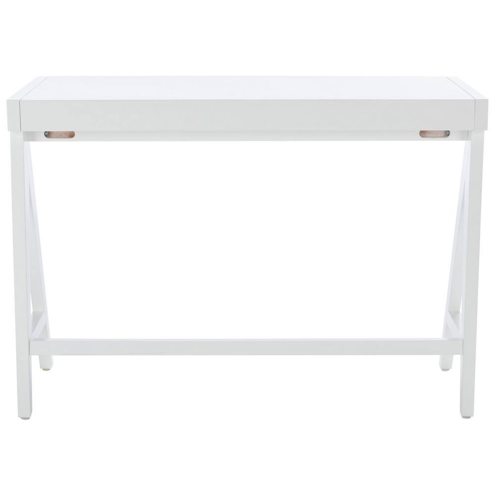 Ripley White Mahogany Writing Desk with Drawer