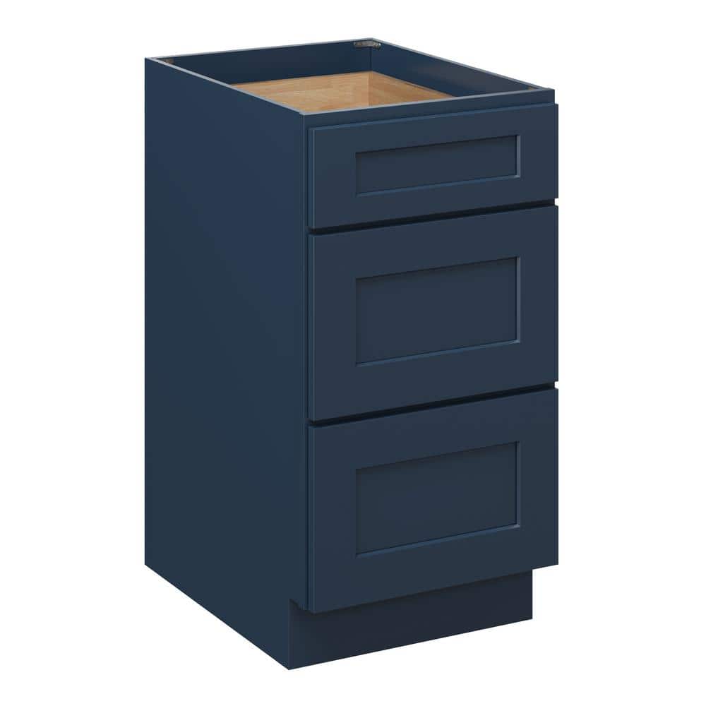 18 in. W x 24 in. D x 34.5 in. H Plywood Ready to Assemble Floor Base Kitchen Cabinet in Cyber Grey with 3 Drawers price history on PriceWatchPro