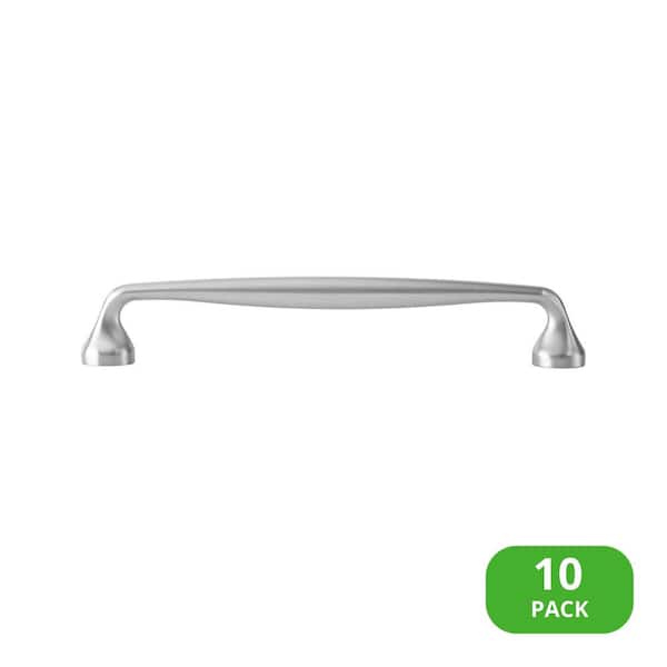 Sumner Street Home Hardware 10-Pack Mason 6-1/4 in. (159 mm) Center-to-Center Classic Satin Nickel Bar Drawer Pull