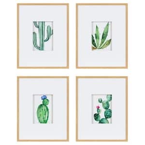 11 in. x 14 in. Liev Succulent Framed Print Art Set by Maja Mitrovic Framed Canvas Wall Art (Set of 4)
