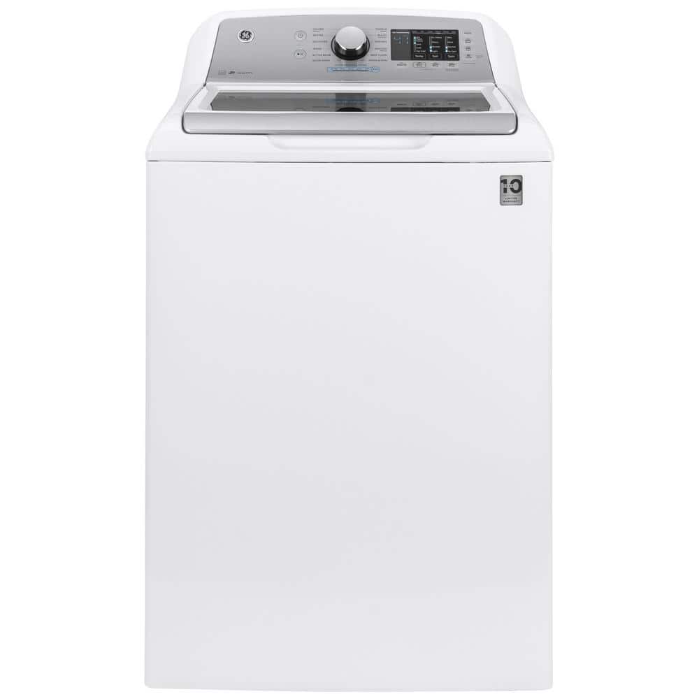 Ge 4 8 Cu Ft High Efficiency White Top Load Washing Machine With