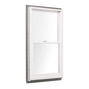 29-5/8 in. x 48-7/8 in. 400 Series White Clad Wood Tilt-Wash Double Hung Window with Low-E Glass, White Int & Stone Hdw