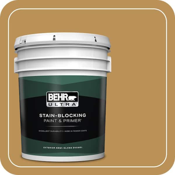 BEHR ULTRA 5 gal. #MQ4-07 Radiance Semi-Gloss Enamel Exterior Paint & Primer