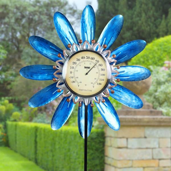 Metal Outdoor Thermometers with Bird Bath Decorative Thermometer Garden  Stakes for Lawn Yard Patio Decorations, Facebook Marketplace