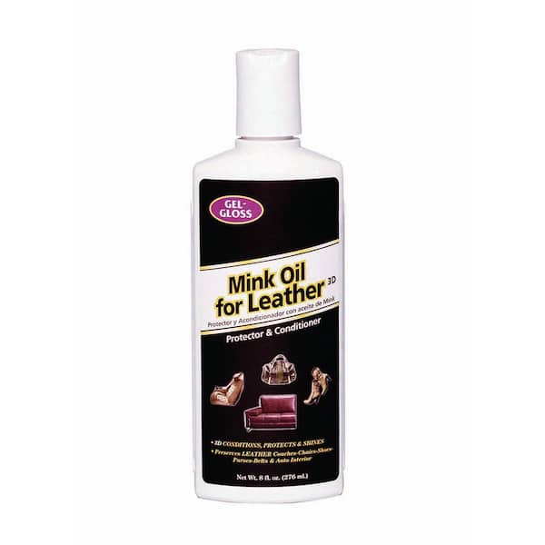 Gel-gloss TRMO-8 Mink Oil Leather Conditioner and Protector- 8 oz.