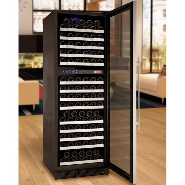 Stainless Steel Dual Zone 172 Bottle Wine Refrigerator