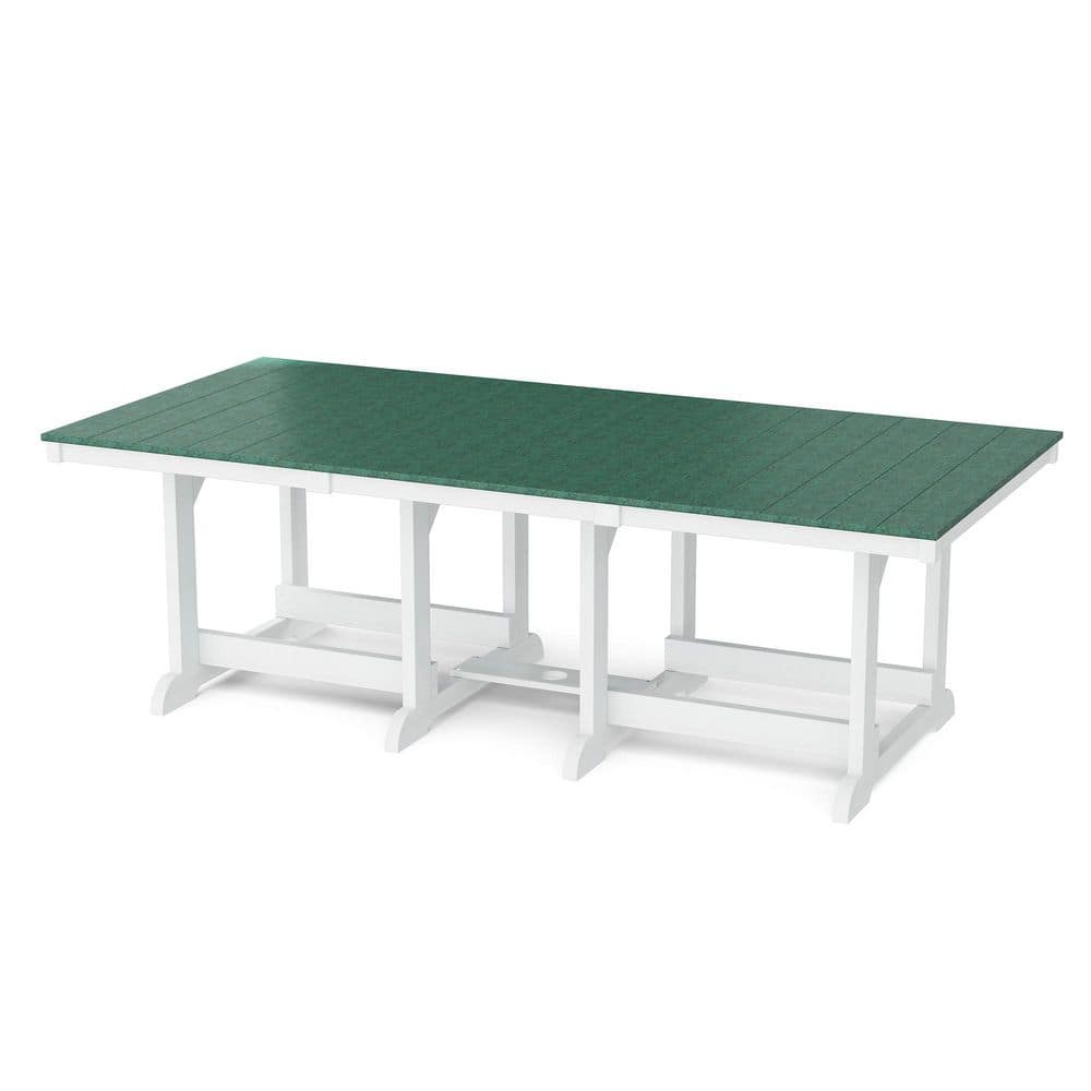 Heritage Turf Green and White HDPE Plastic 44 in. x 94 in. Outdoor Dining Table price history on PriceWatchPro