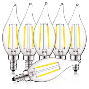 40-Watt Equivalent CA11 Dimmable LED Light Bulbs UL Listed 5000K Bright White (6-Pack)