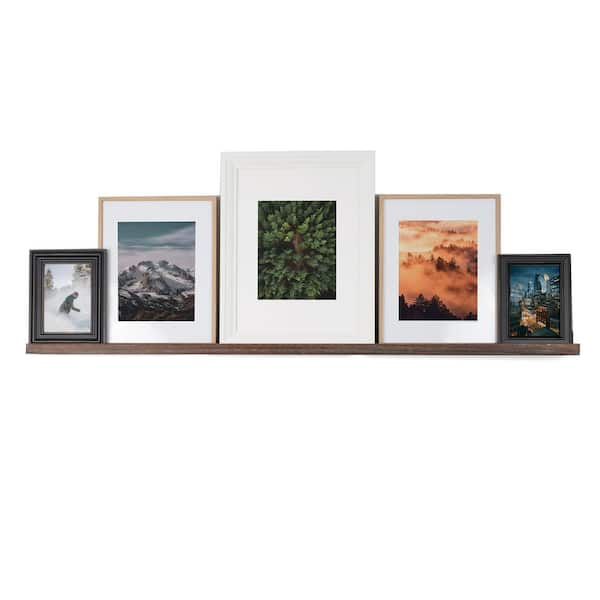 Rustic State Ted Narrow Picture Ledge Shelf Display 52