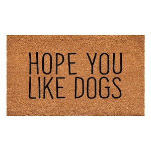 Hope You Like Dogs 24 in. x 48 in. Door Mat