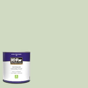 1 qt. #M380-2 Glade Green Ceiling Flat Interior Paint