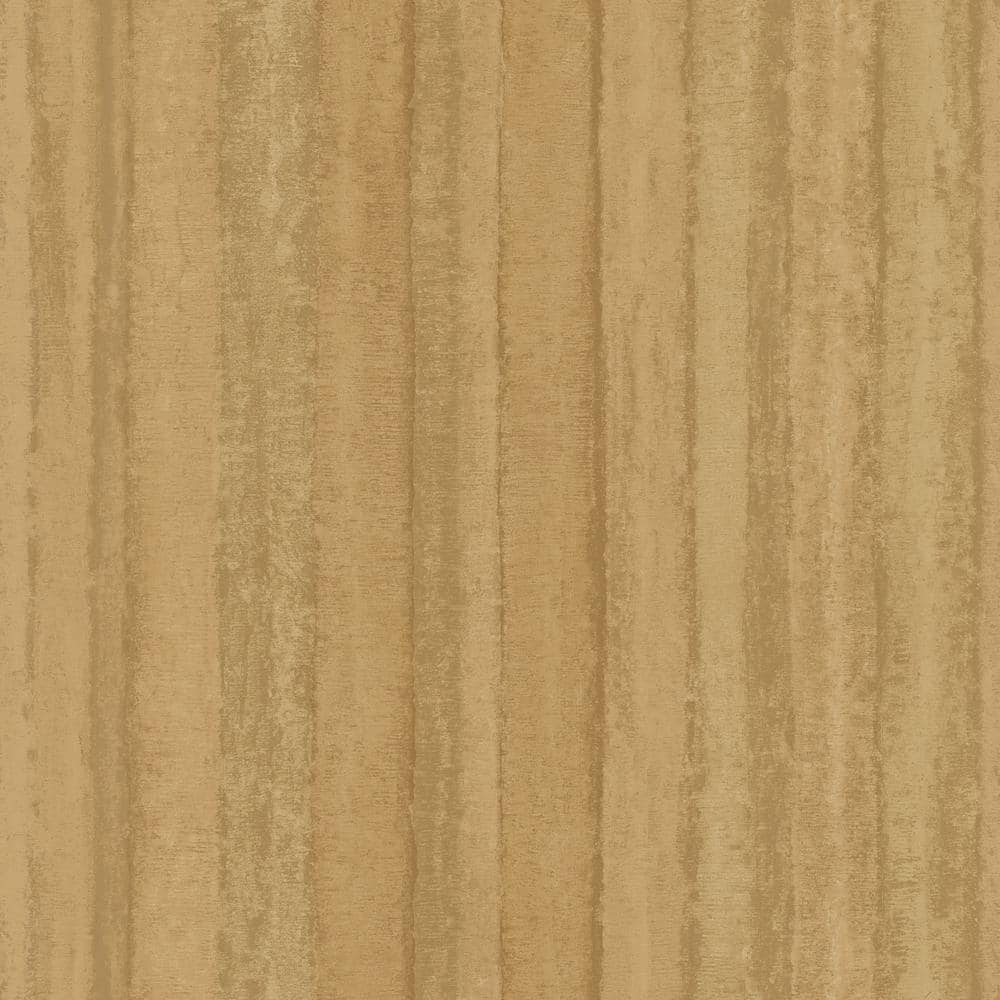 Ambiance Ochre/Gold Textured Nomed Stripe Vinyl Non-Pasted Wallpaper (Cover