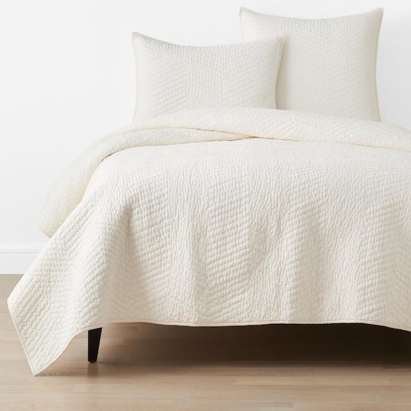 Company Cotton Voile Ivory Twin Cotton Quilt