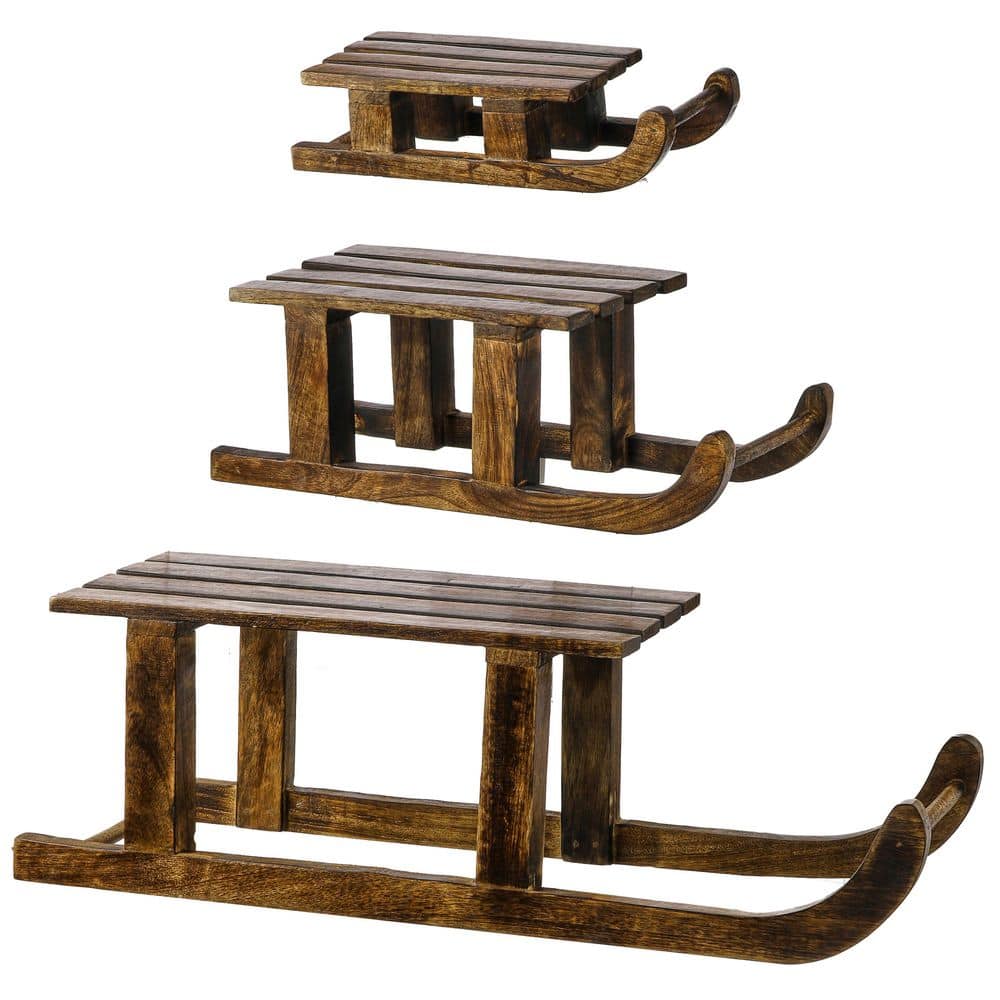 12-23.5 in. Mango Wood Sled (Set of 3) price history on PriceWatchPro