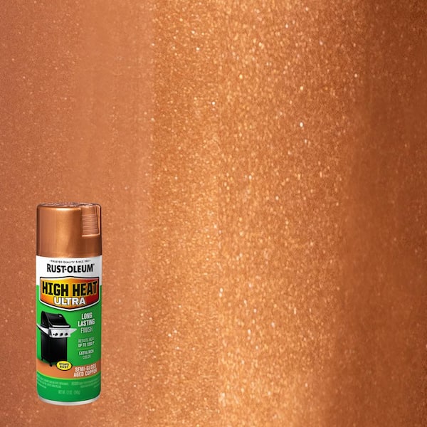 Rust-Oleum Specialty 12 oz. High Heat Ultra Semi-Gloss Aged Copper Spray Paint (6-Pack)