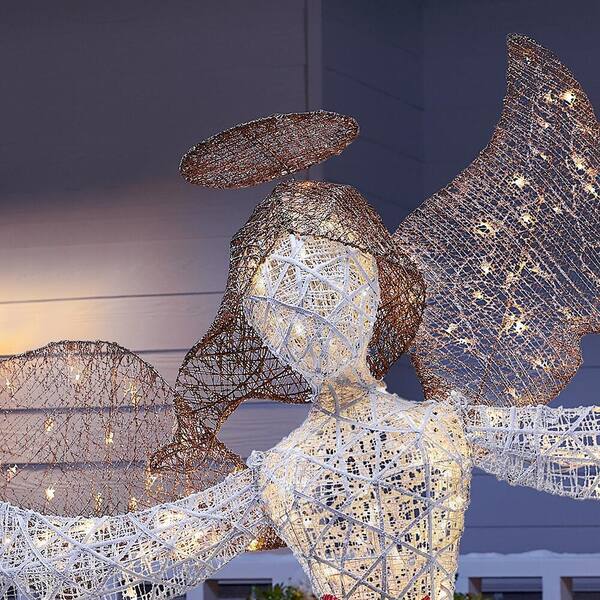 polar wishes led angel with star