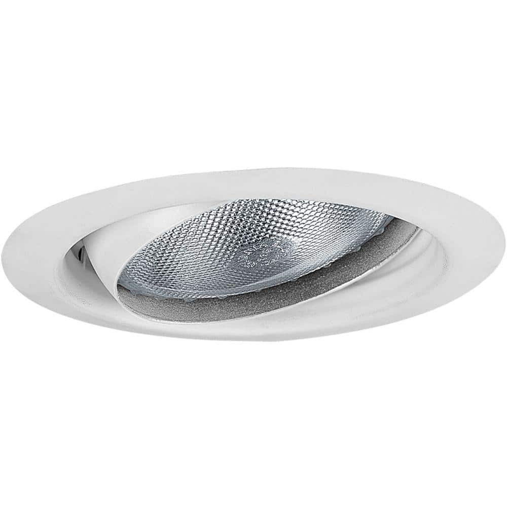 5 in. White Recessed Eyeball Trim