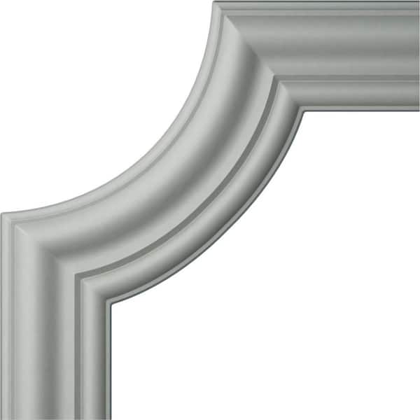 12 in. x 3/4 in. x 12 in. Urethane Emery Panel Moulding Corner (Matches Moulding PML03X00EM)