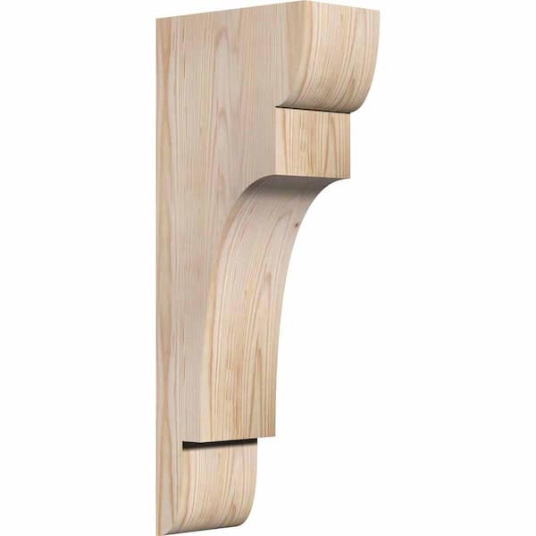 Ekena Millwork 5-1/2 in. x 10 in. x 26 in. Douglas Fir New Brighton Smooth Corbel