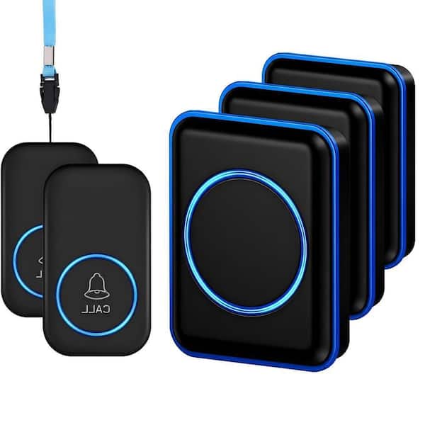 Premium Wireless Emergency Call Pager System, with 1000 ft. Long Range Waterproof Button and Adjustable Volume LED Flash