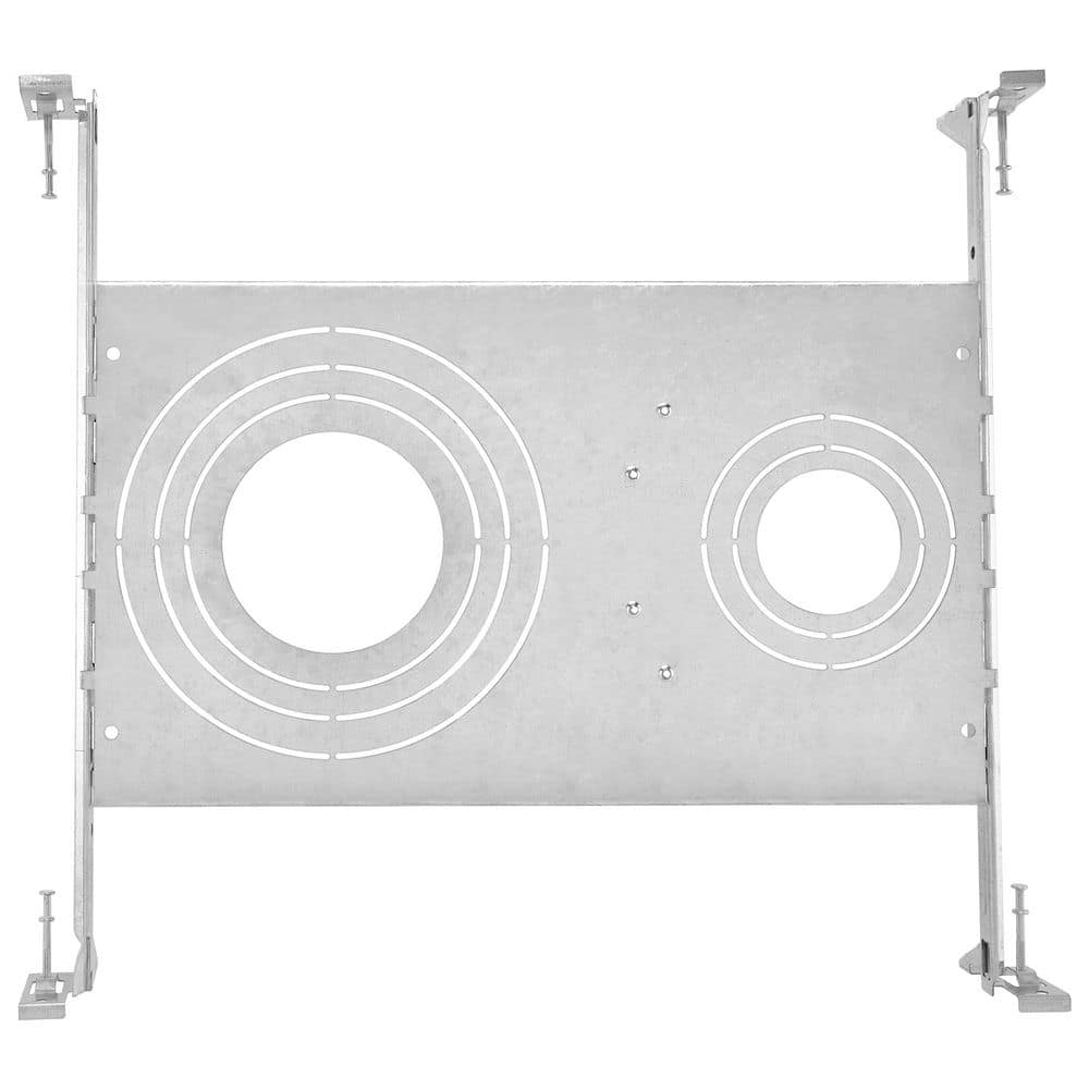 1 in. - 6 in. Universal Rough-In Plate, New Construction Downlight Mounting Metal Plate Adjustable Hanger Bars (6-Pack) price history on PriceWatchPro